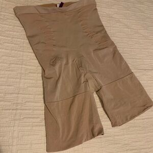 SPANX High-Waisted Shapewear Shorts - Tan